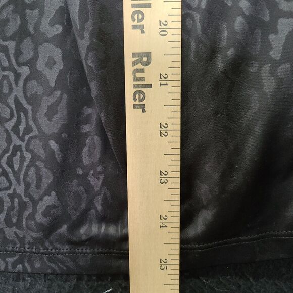 Evan Picone Womens Blouse Black Size PXL Polyester Blend Pullover Short Sleeve - Picture 5 of 12